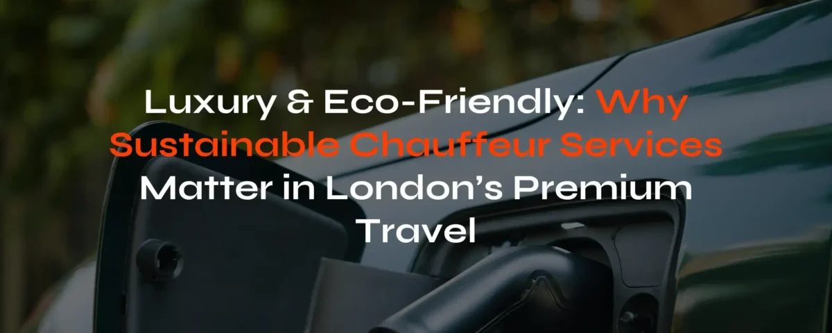 Eco-Friendly Sustainable Chauffeur Services Matter in London’s Premium Travel